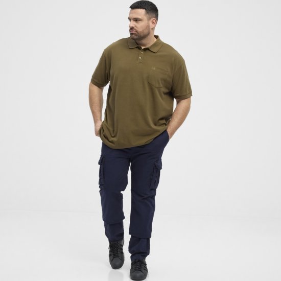 North Latitude Polo Pique Short Sleeve Green - Polo majice - Muške Polo Majice Veliki Brojevi