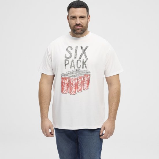 North Latitude T-Shirt Coca-Cola White - Majice Kratkih Rukava - Muške Majice Kratkih Rukava Veliki Brojevi 