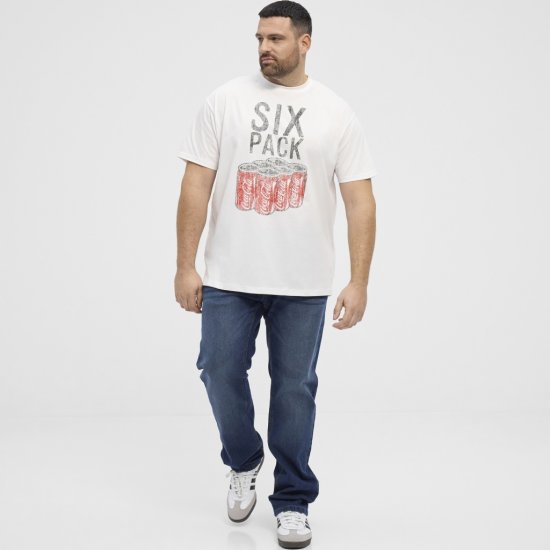 North Latitude T-Shirt Coca-Cola White - Majice Kratkih Rukava - Muške Majice Kratkih Rukava Veliki Brojevi 