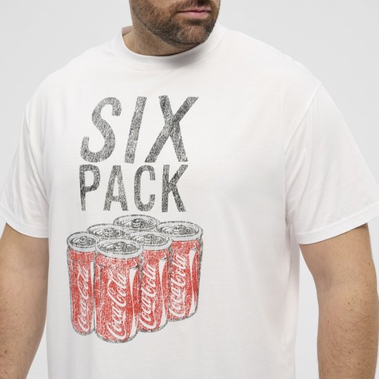 North Latitude T-Shirt Coca-Cola White - Majice Kratkih Rukava - Muške Majice Kratkih Rukava Veliki Brojevi 