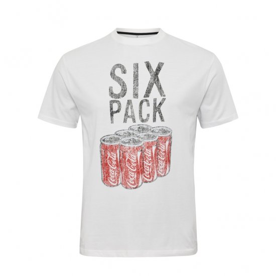 North Latitude T-Shirt Coca-Cola White - Majice Kratkih Rukava - Muške Majice Kratkih Rukava Veliki Brojevi 