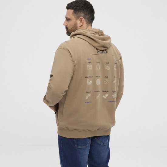 North Latitude Hoodie with Zipper Dark Sand TALL - TALL puloveri - 