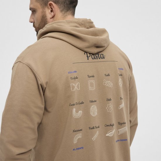 North Latitude Hoodie with Zipper Dark Sand TALL - TALL puloveri - 