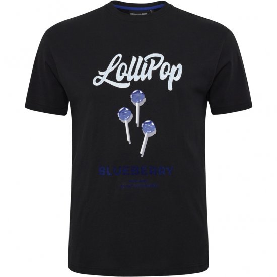 North Latitude T-Shirt Lollipop Black - Majice Kratkih Rukava - Muške Majice Kratkih Rukava Veliki Brojevi 