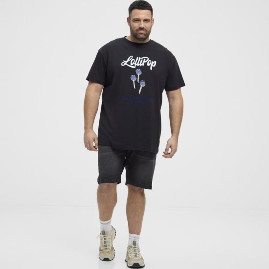 North Latitude T-Shirt Lollipop Black - Majice Kratkih Rukava - Muške Majice Kratkih Rukava Veliki Brojevi 