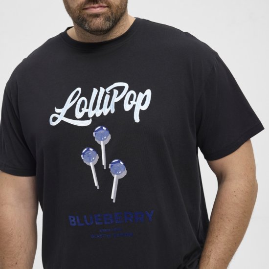 North Latitude T-Shirt Lollipop Black - Majice Kratkih Rukava - Muške Majice Kratkih Rukava Veliki Brojevi 