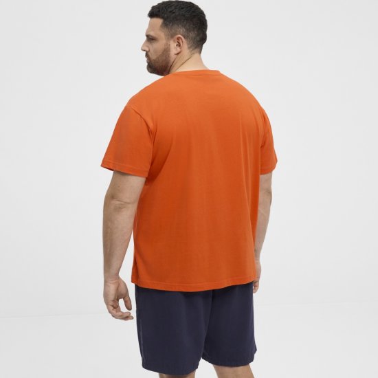 North Latitude T-Shirt Ice Cream Orange - Majice Kratkih Rukava - Muške Majice Kratkih Rukava Veliki Brojevi 