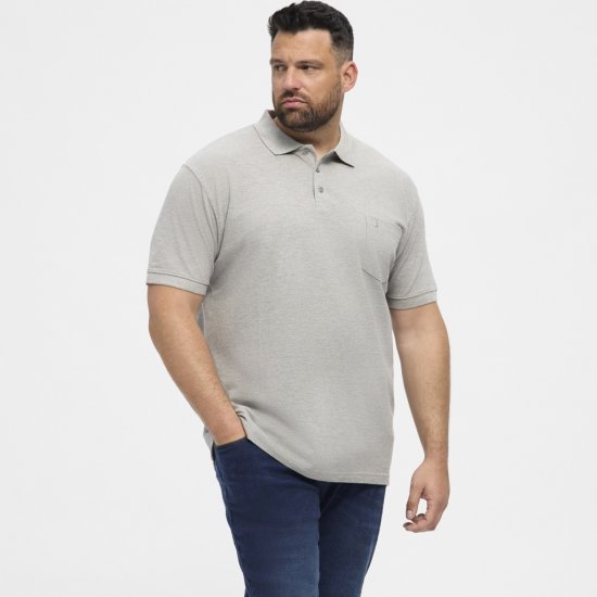 North Latitude Polo Short Sleeve Grey - Polo majice - Muške Polo Majice Veliki Brojevi
