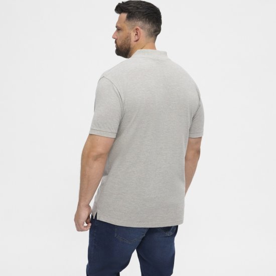 North Latitude Polo Short Sleeve Grey - Polo majice - Muške Polo Majice Veliki Brojevi