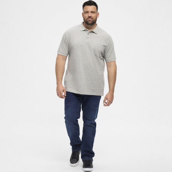 North Latitude Polo Short Sleeve Grey - Polo majice - Muške Polo Majice Veliki Brojevi