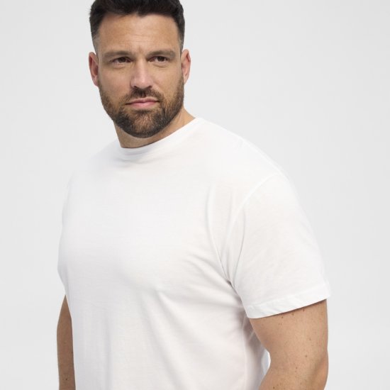 North Latitude T-Shirt 2-Pack White - Majice Kratkih Rukava - Muške Majice Kratkih Rukava Veliki Brojevi 