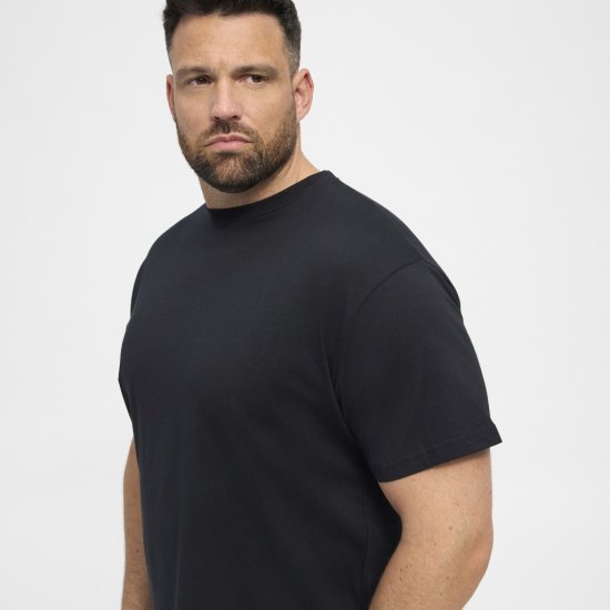 North Latitude T-Shirt 2-Pack Black - Majice Kratkih Rukava - Muške Majice Kratkih Rukava Veliki Brojevi 