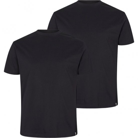North Latitude T-Shirt 2-Pack Black - Majice Kratkih Rukava - Muške Majice Kratkih Rukava Veliki Brojevi 