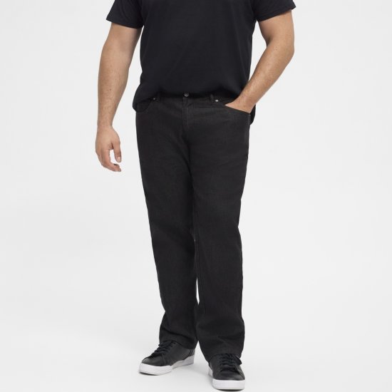 North Latitude Jeans Mick Black Stone Wash - Traperice & hlače - Muške Traperice i Hlače Veliki Brojevi