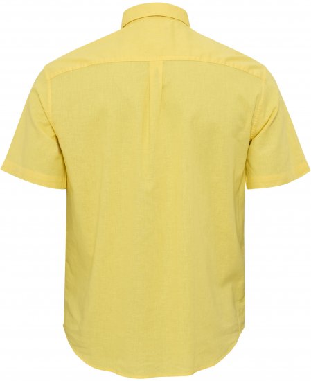North Latitude Shirt Linen Cotton Short Sleeve TALL Yellow - MUŠKA ODJEĆA MT-6XLT - Odjeća za Visoke Muškarce