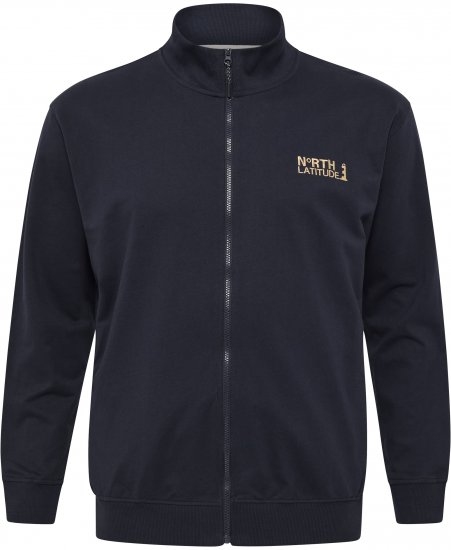North Latitude Sweatshirt Cardigan Navy - Puloveri & dukserice - Muške Puloveri & dukserice veliki brojevi