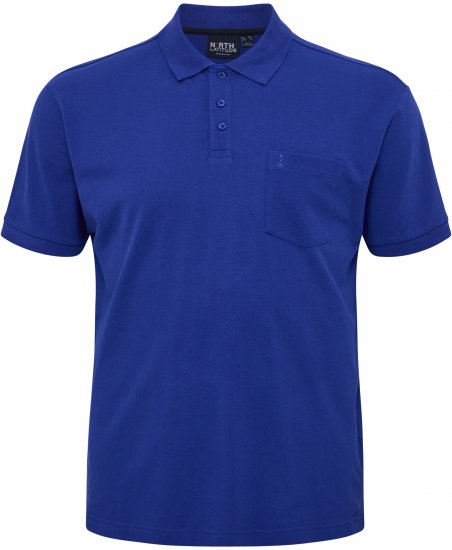 North Latitude Polo Pique Short Sleeve Cobalt Blue - Polo majice - Muške Polo Majice Veliki Brojevi