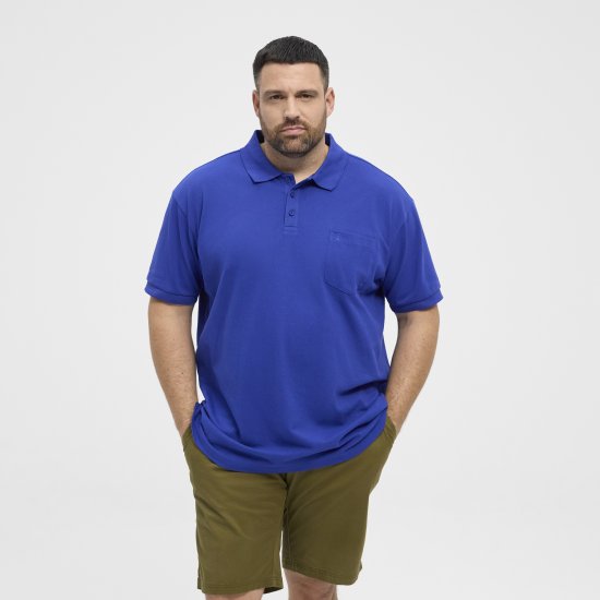 North Latitude Polo Pique Short Sleeve Cobalt Blue - Polo majice - Muške Polo Majice Veliki Brojevi