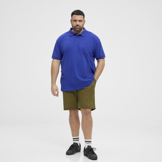 North Latitude Polo Pique Short Sleeve Cobalt Blue - Polo majice - Muške Polo Majice Veliki Brojevi