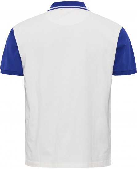 North Latitude Polo Short Sleeve Blue And White TALL - MUŠKA ODJEĆA MT-6XLT - Odjeća za Visoke Muškarce