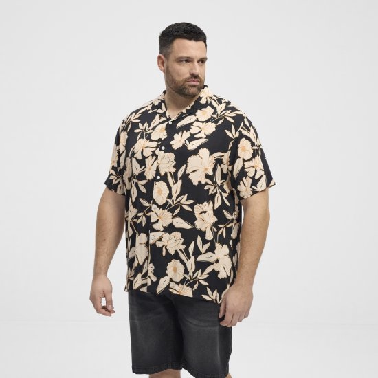 North Latitude Shirt Cuba Short Sleeve Navy - Košulje - Muške Košulje Veliki Brojevi