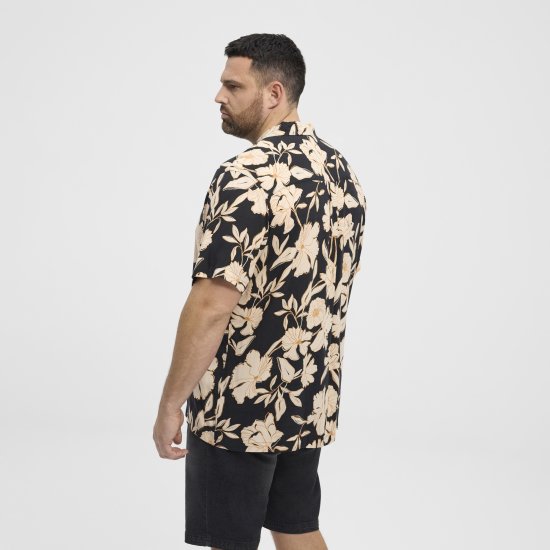 North Latitude Shirt Cuba Short Sleeve Navy - Košulje - Muške Košulje Veliki Brojevi