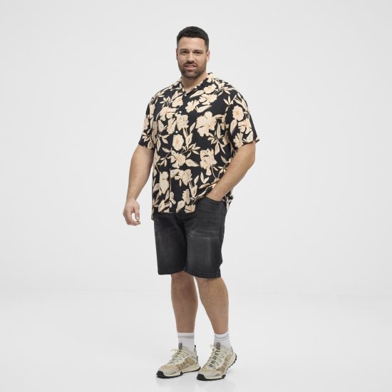 North Latitude Shirt Cuba Short Sleeve Navy - Košulje - Muške Košulje Veliki Brojevi