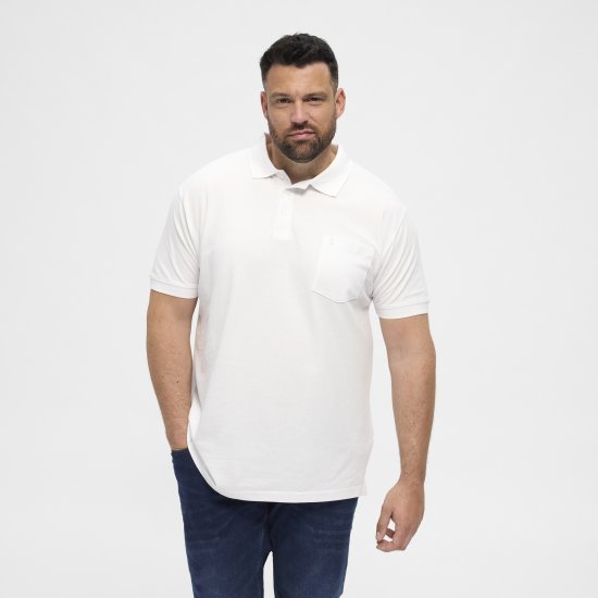 North Latitude Polo Short Sleeve White - Polo majice - Muške Polo Majice Veliki Brojevi