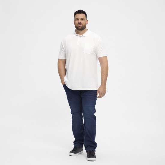 North Latitude Polo Short Sleeve White - Polo majice - Muške Polo Majice Veliki Brojevi
