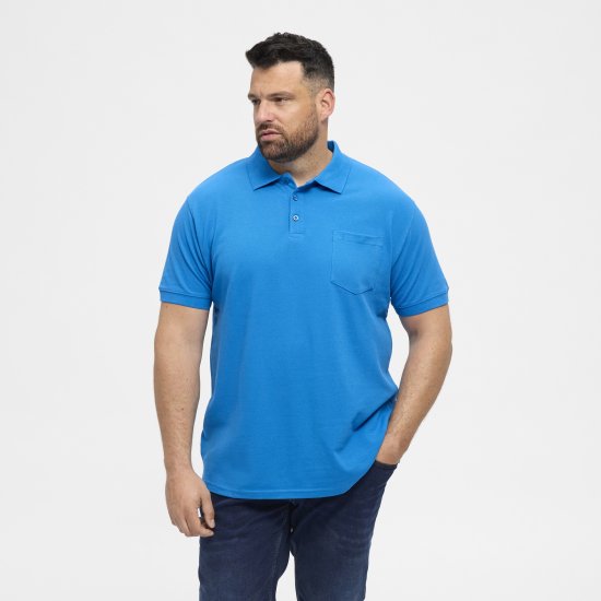 North Latitude Polo Short Sleeve Blue - Polo majice - Muške Polo Majice Veliki Brojevi