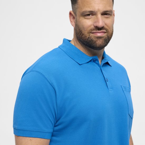 North Latitude Polo Short Sleeve Blue - Polo majice - Muške Polo Majice Veliki Brojevi