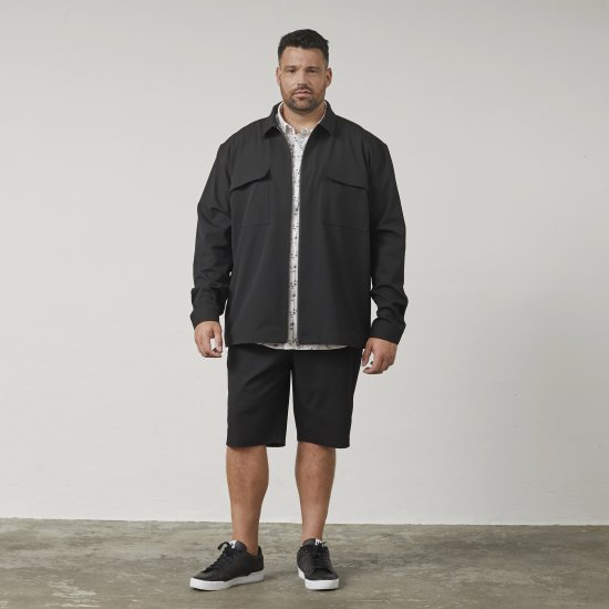 North Latitude 61106 Overshirt U Stilu Odijela S Punim Patentnim Zatvaračem Crna - Jakne - Muške Jakne Veliki Brojevi