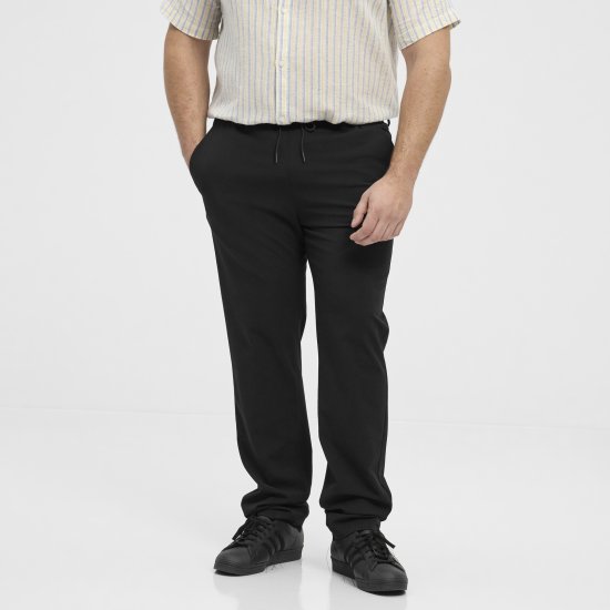 North Latitude 51143 Dress Pants Jog Style Black - Hlače - Muške Hlače Veliki Brojevi