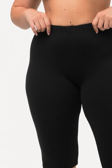 Ulla Popken Stretch Knit Bike Shorts Black - Ulla Popken - Ulla Popken Plus-Size Odjeća