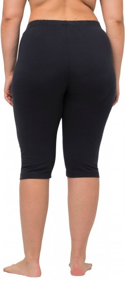 Ulla Popken Stretch Knit Bike Shorts Blue - Traperice & Hlače u Velikim Veličinama – Plus Size - 