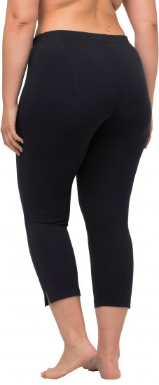 Ulla Popken Basic Stretch Knit Capris Navy - Traperice & Hlače u Velikim Veličinama – Plus Size - 