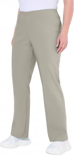 Ulla Popken Classic Stretch Bengaline Comfort Pants Brown - Traperice & Hlače u Velikim Veličinama – Plus Size - 