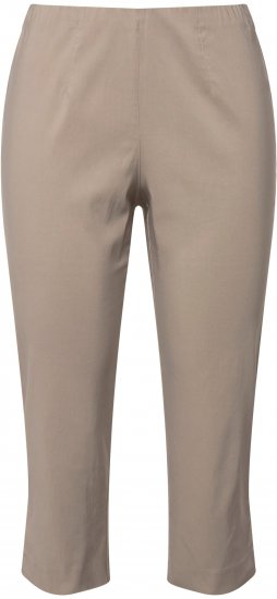 Ulla Popken Stretch Basic Bengaline Capri Pants Orange - Traperice & Hlače u Velikim Veličinama – Plus Size - 