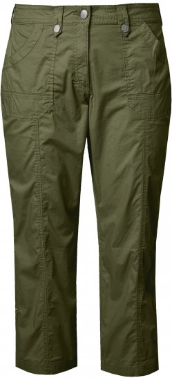 Ulla Popken Roll Tab Hem Stretch Cargo Pants Green - Traperice & Hlače u Velikim Veličinama – Plus Size - 