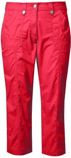 Ulla Popken Roll Tab Hem Stretch Cargo Pants Red - Traperice & Hlače u Velikim Veličinama – Plus Size - 
