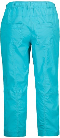 Ulla Popken Roll Tab Hem Stretch Cargo Pants Deep Aqua - Traperice & Hlače u Velikim Veličinama – Plus Size - 