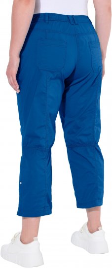 Ulla Popken Roll Tab Hem Stretch Cargo Pants Blue - Traperice & Hlače u Velikim Veličinama – Plus Size - 