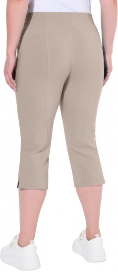 Ulla Popken Bengaline Elastic Waist Stretch Capri Pants Orange - Traperice & Hlače u Velikim Veličinama – Plus Size - 