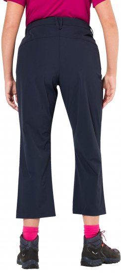 Ulla Popken Functional Sport Quick Dry Stretch Crop Pants Navy Blue - Traperice & Hlače u Velikim Veličinama – Plus Size - 