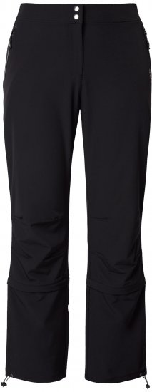 Ulla Popken Zip Off Reflective Detail Funtional Powerstretch Pants Black - Traperice & Hlače u Velikim Veličinama – Plus Size - 