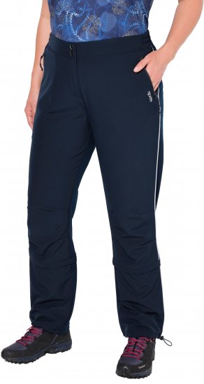 Ulla Popken Zip Off Reflective Detail Funtional Powerstretch Pants Navy - Traperice & Hlače u Velikim Veličinama – Plus Size - 