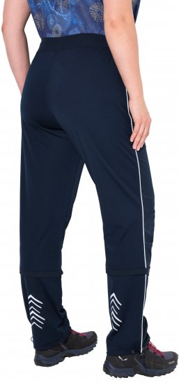 Ulla Popken Zip Off Reflective Detail Funtional Powerstretch Pants Navy - Traperice & Hlače u Velikim Veličinama – Plus Size - 