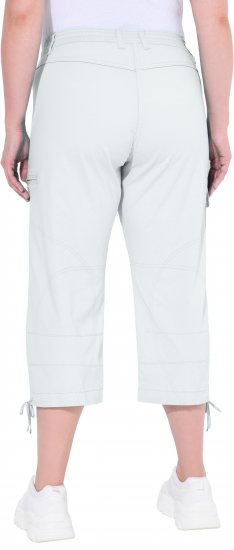 Ulla Popken Stretch Cotton Cargo Crop Pants Snow White - Traperice & Hlače u Velikim Veličinama – Plus Size - 