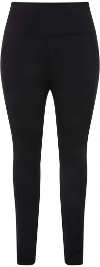 Ulla Popken High Waist Quick Dry Recycled Stretch Leggings Black - Traperice & Hlače u Velikim Veličinama – Plus Size - 