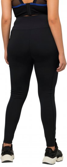 Ulla Popken High Waist Quick Dry Recycled Stretch Leggings Black - Traperice & Hlače u Velikim Veličinama – Plus Size - 
